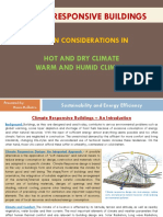 Climate Responsive Buildings: Design Considerations in