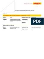 DHL delivery confirmation for waybill 1109571164