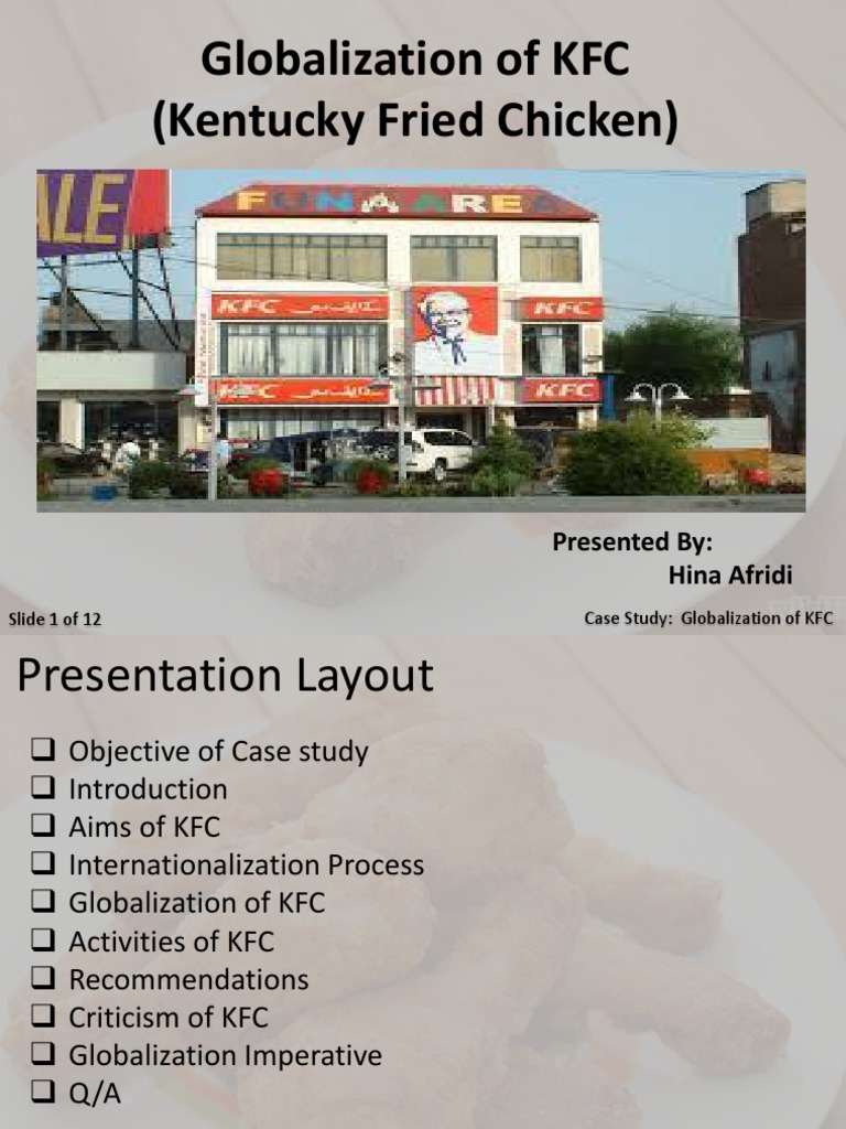 KFC's Globalization Strategy Overview | PDF | Business | Business Economics