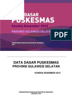 Data Dasar Puskesmas Sulsel 2015