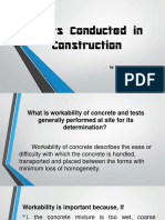 Types of Testing On Concrete