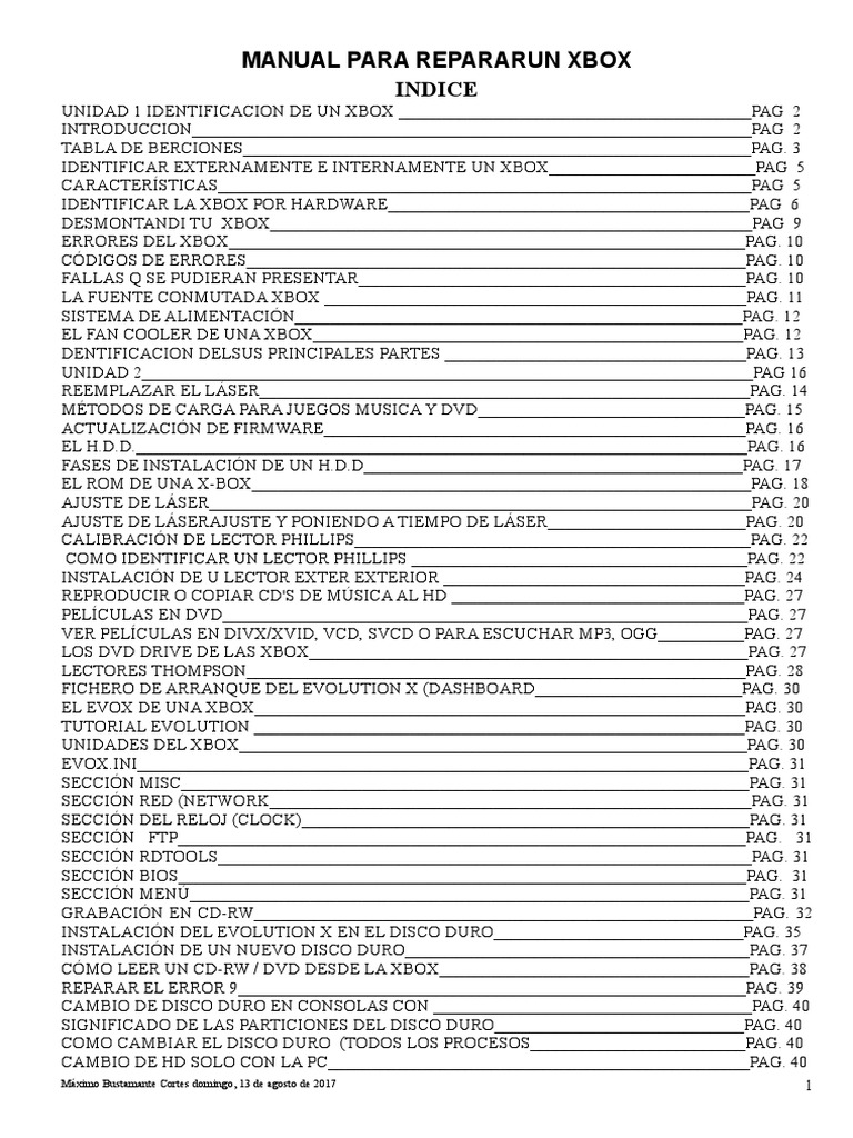 Libro Manual de Xbox | PDF