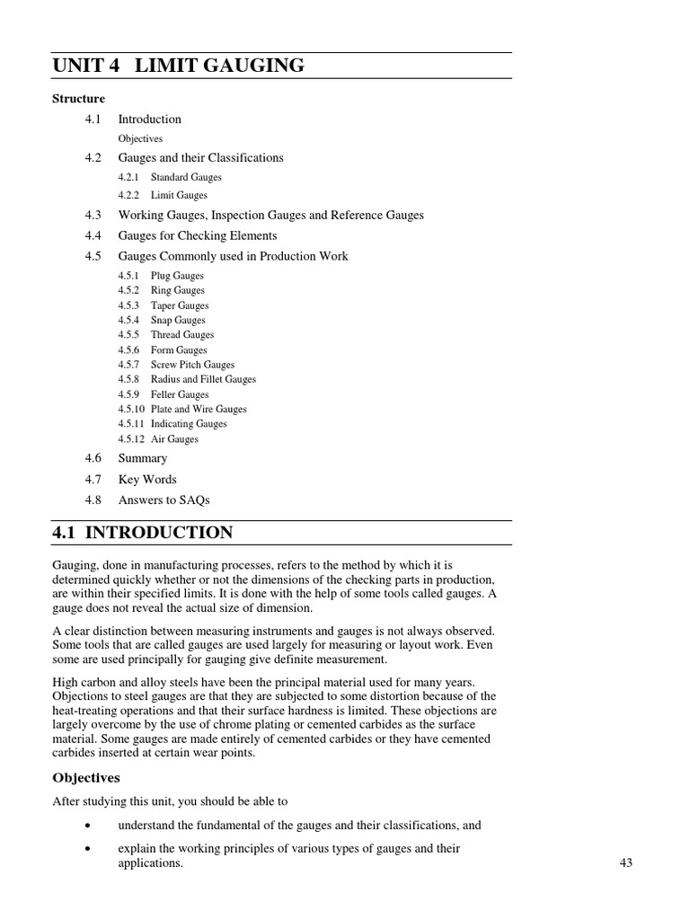 Limit Gauges: Types and Applications | PDF | Art | Technology & Engineering