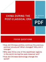 China in The Post-Classical Era