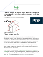 7 Pasos Llenos de Trucos para Resolver Una Pieza en Perspectiva Caballera e Isométrica A Partir de Sus Vistas