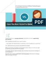 How to Accurately Test for Estrogen Dominance