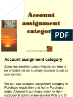 Account Assignment Category