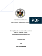 La Noción de Función. Análisis Epistemológico y Didáctico TESIS DOCTORAL Luisa Ruiz Higueras 1aparte