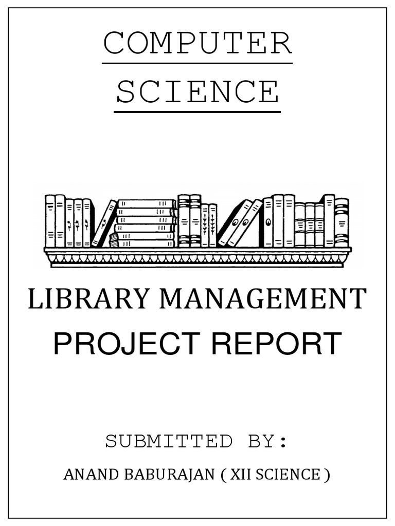 Computer Class 12 C++ Project (Library Management) C++ Programming