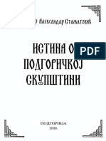 Aleksandar Stamatović Istina o Podgoričkoj Skupštini PDF