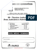 Prova Tecnico Judiciario Area Judiciaria e Administrativa 70q PDF