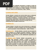 Modelo de Carta de Intención (LOI) | PDF