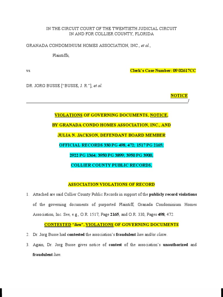 Foreclosure Fraud - Violations of Governing Documents | Service Of