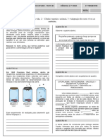 Setimo Ano Ensino Fundamental II Primeiro Trimestre