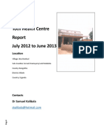 Toth Health Centre Report Jul 2012 to June 2013