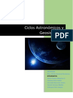 Ciclos Astronomicos y Geosistemas