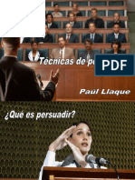 Separata 2. Técnicas de Persuasión. Diapositivas (Paúl Llaque)