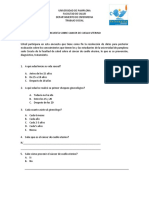 Encuesta Sobre Cancer de Cuello Uterino