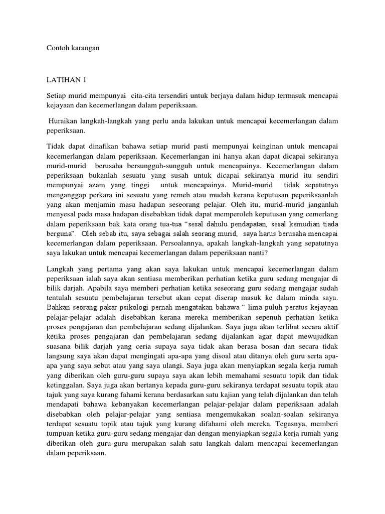 Contoh Karangan 20 Pdf