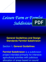 Farmlot Subdivision Guidelines
