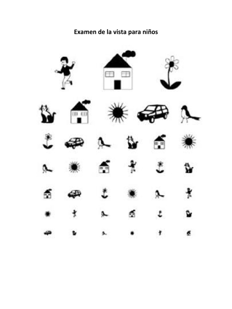 Examen de La Vista Para Niños
