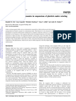 Non-linear alignment dynamics of platelets under rotating magnetic fields