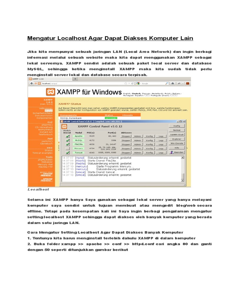 Setting XAMPP untuk Akses Jaringan LAN | PDF