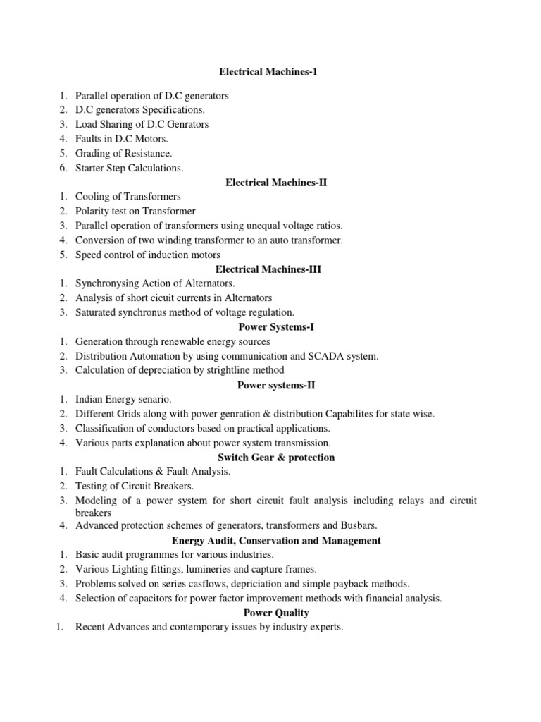 Beyond Syllabus PDF Electric Power System Transformer