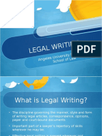 2016 Legal Writing 1- AUF