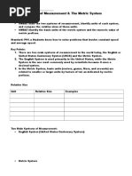 units of measurement   the metric system practice
