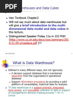 Data Warehouses and Data Cubes