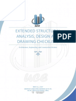 Extended Structural Analysis Design and Drawing Checklists