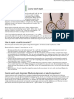 The Complete Watch Repair Course With Diagrams | PDF | Watch | Horology