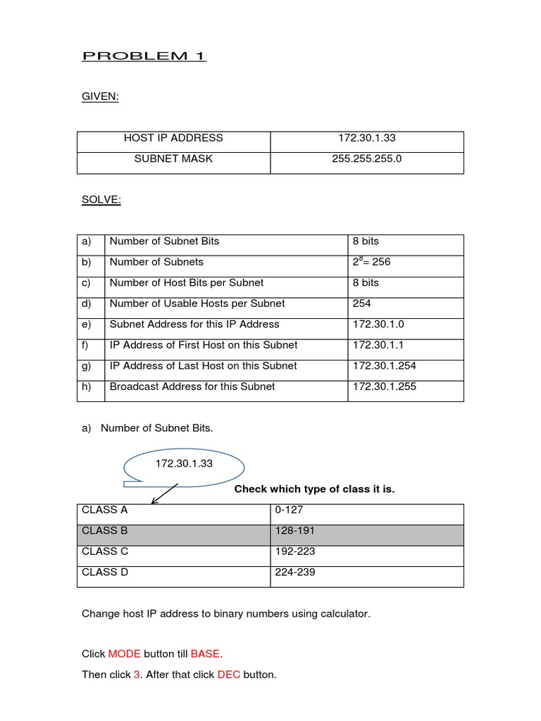 IP Address Subnetting Guide | PDF | Ip Address | Internet Standards