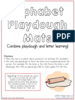 Alphabet Playdough Mats: Combine Playdough and Letter Learning!