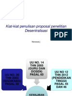 Kiat Penulisan Proposal