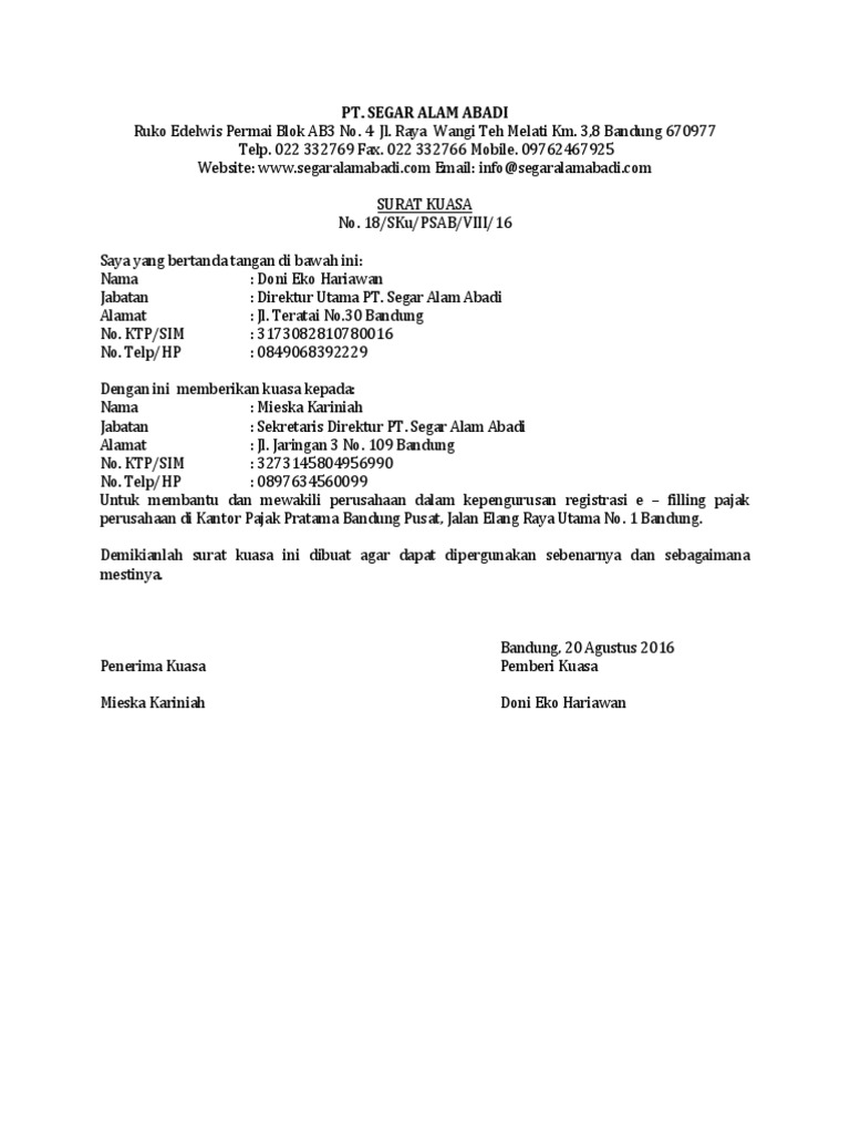 Cetak ulang kartu npwp pengajuan permohonan dapat dilakukan di seluruh kantor pajak di ind Contoh Surat Kuasa Cetak Ulang Npwp