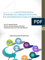 HKI - Peningkatan Inovasi Dan Penghargaan Terhadap Inventor