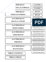 Alat Percobaan Hukum Newton 2 & Tumbukan: Neraca 4 Lengan Neraca Ohaus