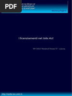 Cester - I Licenziamenti Nel Jobs Act
