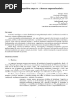 Inteligência Competitiva aspectos críticos na empresa brasileira