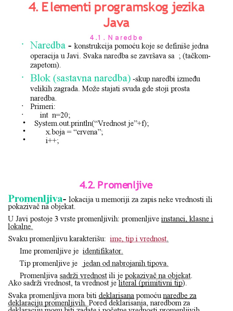Uvod U Programiranje 4 PDF | PDF