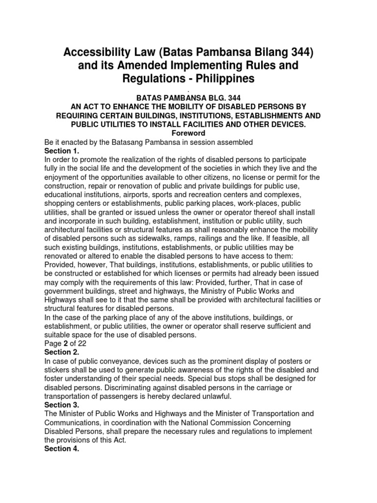 Accessibility Law Accessibility Wheelchair