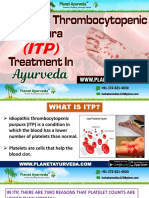 Idiopathic Thrombocytopenic Purpura (ITP) Treatment in Ayurveda