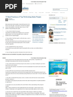 17 Best Practices of Top Performing Sales People