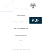 Ensayo Comparativo Ecologia