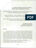 Análisis cualitativo de las vivencias de parejas