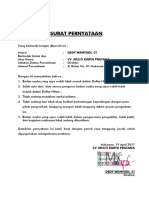 Surat Pernyataan CV. MKP