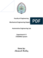 Done By: Ahmad Rafiq: Faculty of Engineering Mechanical Engineering Department