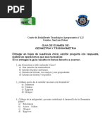 Guia de de Examen de Geometria y Trigonometria